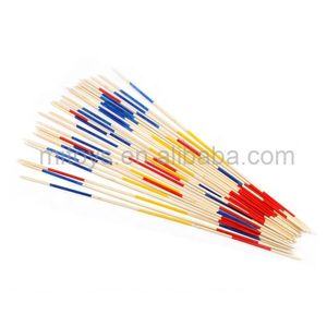 Jeu de bâtonnets en bois éducatif pour enfants, jeu de bâtonnets en bois Molki <span class=keywords><strong>Mikado</strong></span>, jeu de bâtonnets en bois pour fête en plein air - Product Image 2