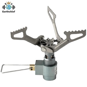 高品質超軽量ポータブル25g BRSチタン合金ミニガスストーブ アウトドアキャンプハイキングビーチ用 - Product Image 2
