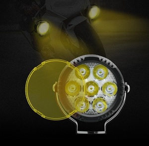 ไฟสปอร์ตไลท์ LED สีขาวสีเหลือง70W ไฟตัดหมอกสำหรับรถจักรยานยนต์ไฟเสริม10-80V - Product Image 5