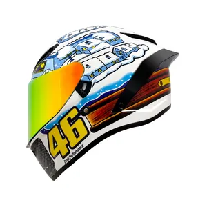Capacete Knight Capacete completo da motocicleta masculino Segurança da personalidade da motocicleta Quatro estações Inverno Bluetooth capacete universal