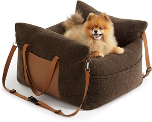 Transportín de Viaje Portátil de Lujo con Diseño Sólido, Impermeable, Cama Elevada para Perros y Gatos Pequeños, Asiento de Coche Suave para Mascotas - Product Image 1