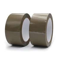 Ruban adhésif d'emballage simple face en BOPP acrylique haute résistance pour haute température, marron, 2.0MIL X 48MM X 55Yards, étanche pour scellage de cartons