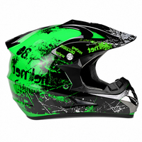 Casque de moto tout-terrain pour adulte homologué DOT, coque ABS, casque intégral pour motocross, moto tout-terrain, VTT