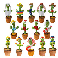Cactus en peluche chantant et dansant, jouet en peluche, jouet enregistrant, cactus dansant électrique, vente chaude