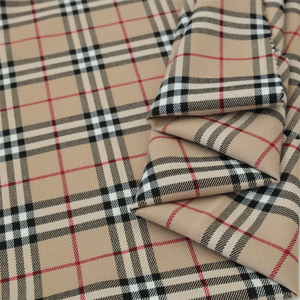 Tissu en polyester et élasthanne à carreaux populaire, fil teint, motif écossais vintage, pour costume, robe, pantalon, jupe - Product Image 5