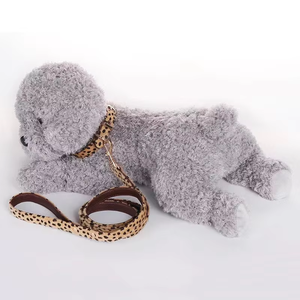 Manufacturer Wholesale New Designer <strong>Dog</strong> <strong>Collar</strong> Leopard Print Fabric High Quality Classic Luxury <strong>Leather</strong> Pet <strong>Collar</strong> - Product Image 5