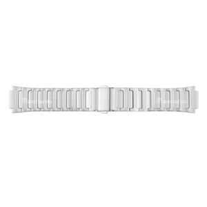 Correa de Reloj Maenwvo Vintage Blanca de 22mm en Acero Inoxidable con Cierre Desplegable Transpirable (Moda) - Product Image 1
