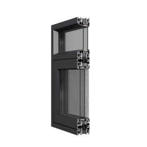 Ventanas Abatibles de Aluminio con Aislamiento Acústico, Diseño Simple, Apertura Vertical, Persianas Plegables, Cortinas para Baño, <span class=keywords><strong>Triple</strong></span> - Product Image 3