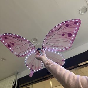 SMOOTH Nuovo Prodotto <span class=keywords><strong>Farfalla</strong></span> Bionica Volante Telecomandata Rosa, Simulazione Dinamica per Decorazioni Eventi - Product Image 5