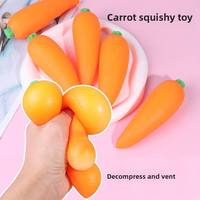 Jouets à presser géants en forme de carotte, remplis de farine, simulation de légumes, jouets anti-stress en TPR, jouets de décompression pour enfants, vente en gros