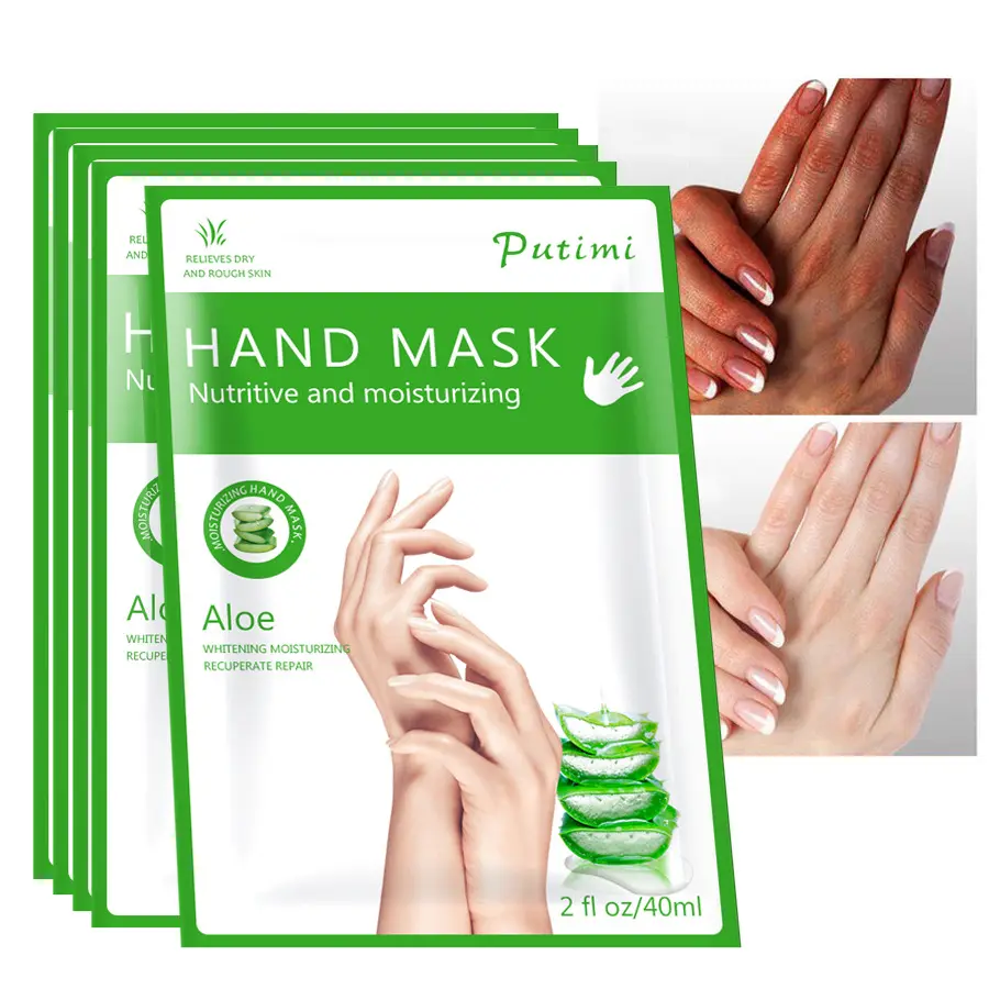 Toptan doğal cilt bakımı Anti-kurutma Peeling el maskesi paketi