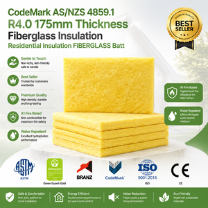 <span class=keywords><strong>Laine</strong></span> <span class=keywords><strong>de</strong></span> <span class=keywords><strong>verre</strong></span> acoustique et thermique CodeMark AS/NZS4859.1 R4.0 175mm pour isolation <span class=keywords><strong>de</strong></span> plafond – Feuille <span class=keywords><strong>de</strong></span> <span class=keywords><strong>laine</strong></span> <span class=keywords><strong>de</strong></span> <span class=keywords><strong>verre</strong></span> pour plafond - Product Image 6