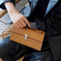 Tas Kotak Kulit Sapi Berkualitas Premium, Terstruktur Rapi, Tahan Air, Anti-oksidasi, Perlengkapan Berkualitas Tinggi, Tas Tangan Mewah yang Elegan