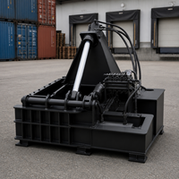 Presse à balles horizontale mobile de 125 tonnes pour le recyclage des pneus usagés, des ferraille et des copeaux de métal