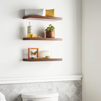 Lot de 3 étagères murales flottantes en bois personnalisées pour rangement mural – Vente en gros