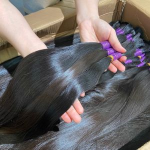 Cabello Humano Virgen Natural Vietnamita Crudo de Primera Calidad, de un Solo Donante, Sin Procesar, Venta al Por Mayor, Extensiones con Cutícula Alineada - Product Image 5