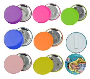 Großhandel No Minimum Logo Offsetdruck Blank Metall Zinn Weißblech 55mm Günstige Pin Button Abzeichen für die Förderung - Product Image 1