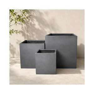 Jardinière élégante en fibre de verre, écologique, légère, pour patio, balcon, maison, bureau, grand récipient décoratif pour fleurs, best-seller - Product Image 1