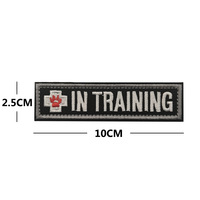 Écusson de moral brodé pour chien d'assistance en formation, motif « Ne séparer pas du conducteur », avec fixation auto-agrippante pour gilet de chien d'assistance