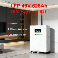 Batterie LiFePO4 32 kWh 51,2 V compatible avec les cellules EVE 628 Ah, kit de stockage d'énergie avec équilibreur actif