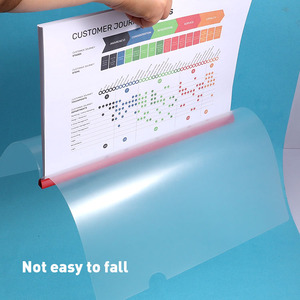 Foska Capacité de 50 feuilles Couvertures de <span class=keywords><strong>CV</strong></span> transparentes Barre coulissante Dossiers de présentation Classeur de documents pour les affaires scolaires - Product Image 6