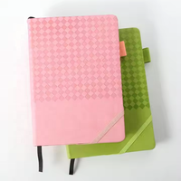 Bloc-notes personnalisé OEM de conception nouvelle avec logo, format A5, reliure en cuir PU vintage, carnet de notes cadeau