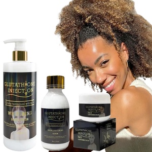 Etiqueta privada Gluta White Set Aclaramiento DE LA PIEL Hidratante Eliminar imperfecciones Imperfección Reducir pigmento Melanina Cuidado DE LA PIEL Face Set - Product Image 3