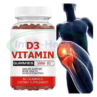 Suplemento de Gomitas Ausreson OEM con Calcio, Magnesio, Zinc, Vitamina D3 y K2 10000 UI, Vitamina D, Gomitas de Vitamina D3
