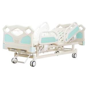 Cama de <span class=keywords><strong>hospital</strong></span> manual multifuncional ajustable 4 barandillas pequeñas 2 manivela Haowei Kang Modelo 17 2 años de garantía Metal comercial - Product Image 5