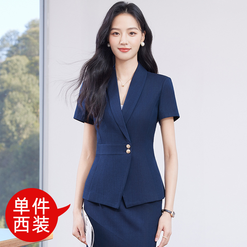 blue suit