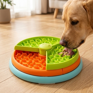 Ciotola per Cani a 3 Livelli Anti-<span class=keywords><strong>Vomito</strong></span>, Riduce L'Innoio e L'Ansia, Mangiatoia Interattiva Antiscivolo a Puzzle per Cani - Product Image 1