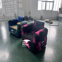 Inflable personalizado impreso moderno individual conjunto de sofá grande sala de estar sillones sofás