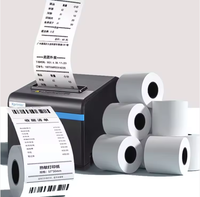Premium Quality OEM Brand Thermal Paper 80x80mm POS Cash Receipt Rolls Single Layer Grade a Long Life China