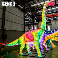 Lanterne de dinosaure pour parc extérieur, décoration de vacances, lanterne étanche avec lumière