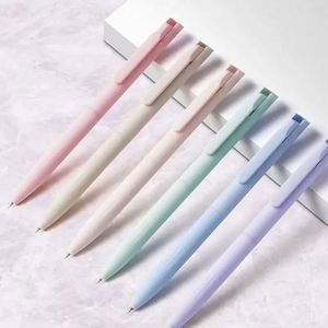 6Pcs/box Cute Candy Morandi <b>Colored</b> Ink Fine Soft Feel Office School Colorful Stationery Customize 0.5mm Ballpoint Gel <b>Pen</b> Set - Product Image 4