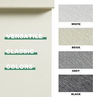 Stores enrouleurs électriques en polyester intégrés, occultants à 100 %, protection UV et isolation thermique pour bureaux