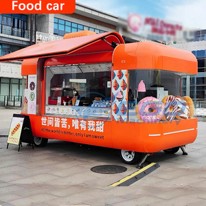 Mobile Kitchen Food Truck Fast Food Mobile Kitchen Carts for Sale Mini Round Stainless Steel Trailer Cart - Product Image 6