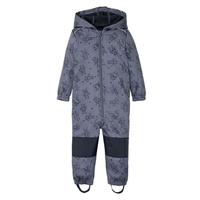 Ensemble deux pièces à capuche pour enfants, combinaison softshell pour printemps-automne avec doublure polaire, vêtements imperméables,