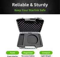 VENTE FLASH - Étui de transport Starlink Mini en EVA gris avec poignées, transport pratique, boîtier de protection durable et étanche