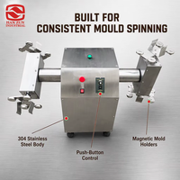Machine à mouler et à tourner les œufs en chocolat multifonctionnelle entièrement automatique en acier inoxydable avec fonction de formation de Père Noël 220V Nouvelle
