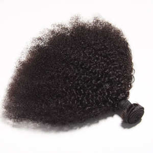 Extensions de cheveux humains afro bouclés crépus de qualité supérieure, Remy, Mongolie, fermeture à double trame, cheveux vierges bruts, origine américaine, tous - Product Image 4