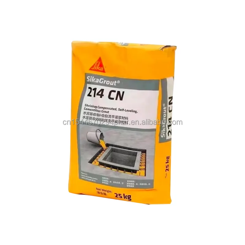 SikaGrout 214 CN 25kg bubuk abu-abu grosir penyusutan ubin grout self-leveling cementitous grout untuk pelevelan mandiri grout