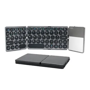 2024 Hot-sale Mini Bluetooth 5.0 and 2 Million Times 380 mAh Battery Capacity Wireless Foldable Keyboard GK408 for Computer