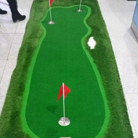 Tapis de golf miniature portable pour l'intérieur et l'extérieur, tapis d'entraînement au golf pour la maison et le bureau