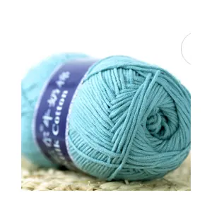 5 strands of 75 colours soft worsted weight knitting baby yarns coarse milk cotton crochet yarns