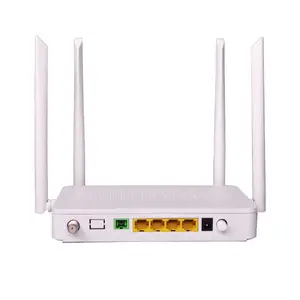 卸売4GE + CATV + WIFI XPON ONUデュアルバンド2.4G + 5G WiFiルーター4アンテナ付き