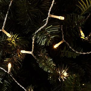 Guirlande lumineuse féerique de Noël, LED droite transparente blanc chaud, éclairage de fête, pour arbre de Noël, mariage, cadeau - Product Image 4