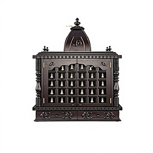 Buy Bell Design Teak Wood Puja <b>Mandir</b> Temple Door Gopuram Style Modern Customized Size Home Decor - Product Image 1