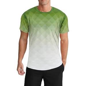Imprimé personnalisé été hommes respirant séchage rapide léger T-shirt de course 100% polyester - Product Image 6