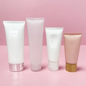 Tube cosmétique en plastique blanc, rouge, orange, vierge, imprimable, pour soins de la peau et nettoyant visage, avec couvercle à clapet, en gros, 30ml, 50ml, 100ml, 150ml - Product Image 6